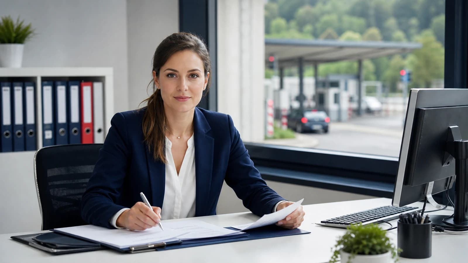 Scène professionnelle suisse dédiée à l'article CV suisse modèle frontalier : permis G, adresse et disponibilité