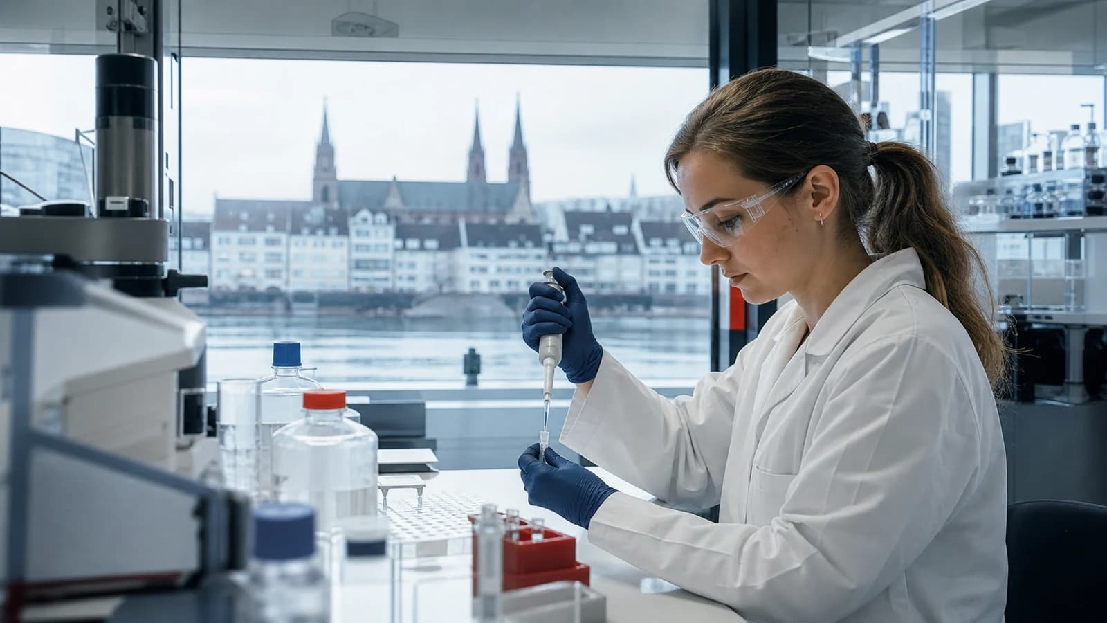 Scène professionnelle suisse dédiée à l'article Emploi Bâle pharma : biotech et qualité