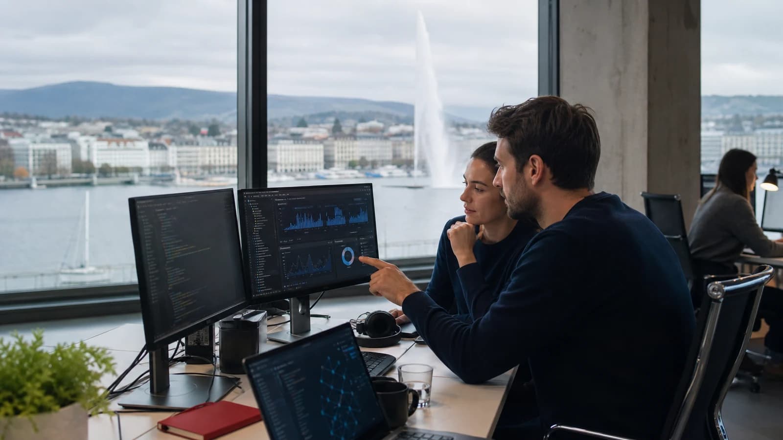 Scène professionnelle suisse dédiée à l'article Emploi Genève tech : postes SaaS et data