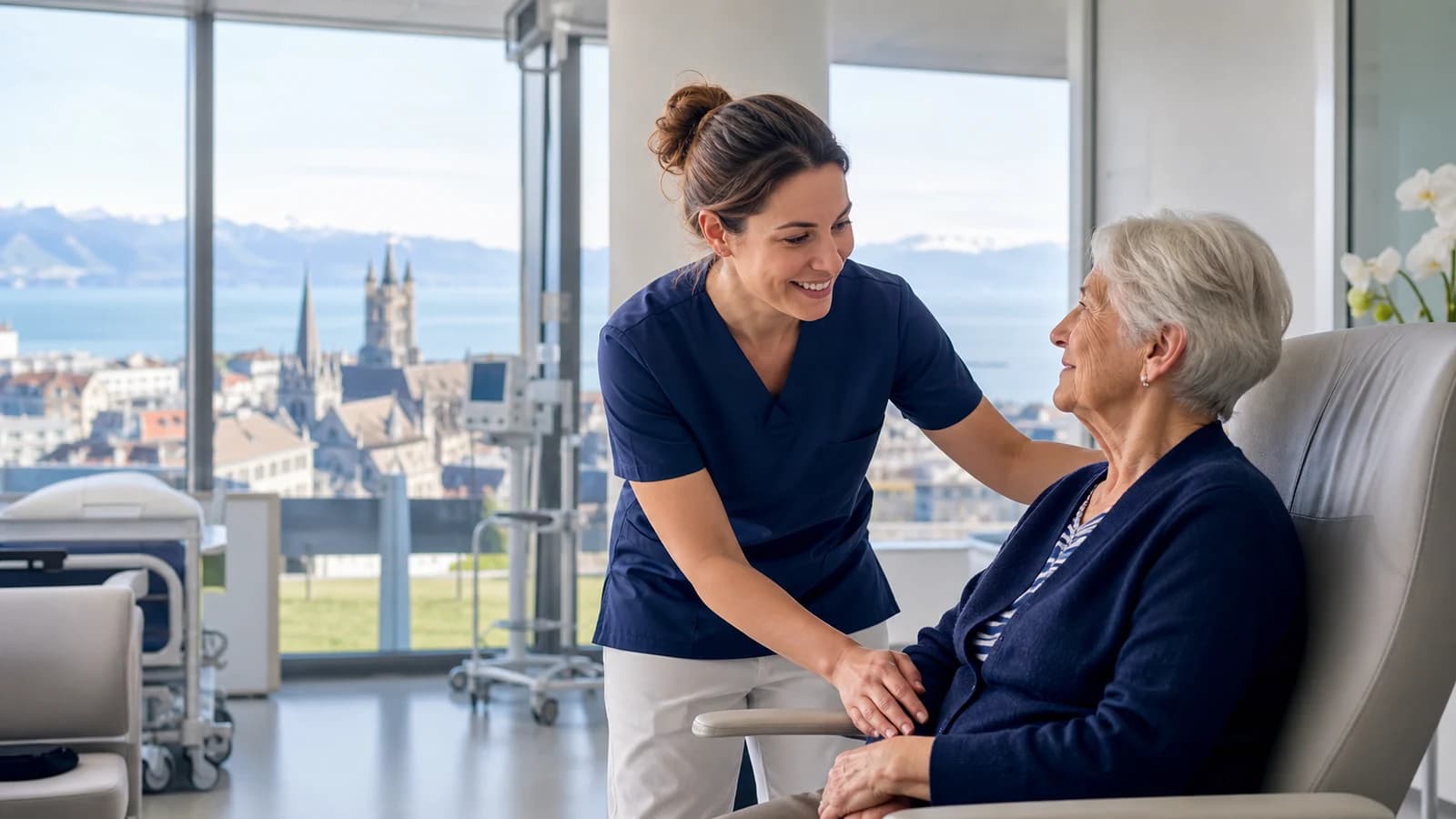 Scène professionnelle suisse dédiée à l'article Emploi Lausanne santé : hôpital et EMS