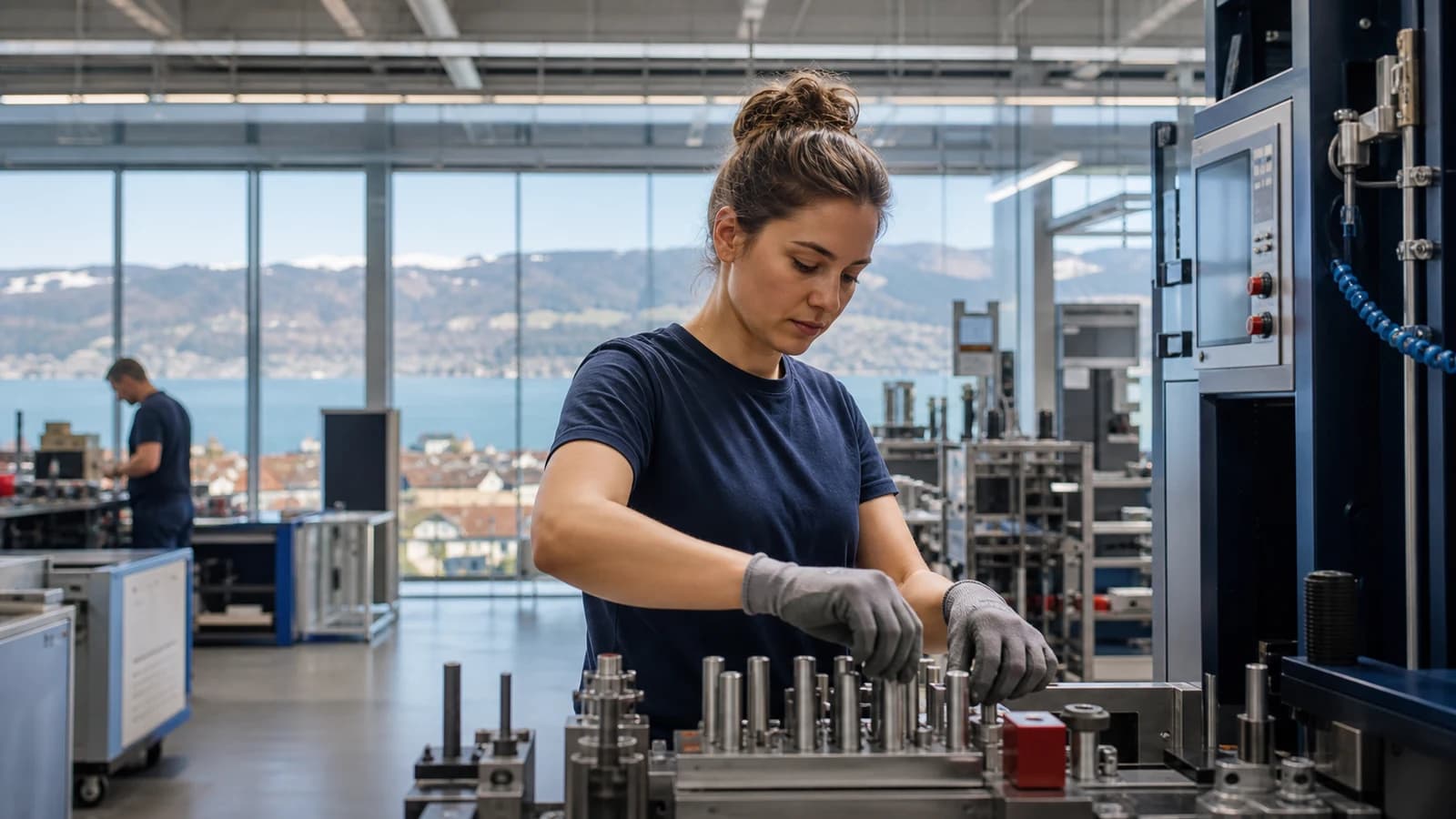 Scène professionnelle suisse dédiée à l'article Emploi Neuchâtel industrie : production