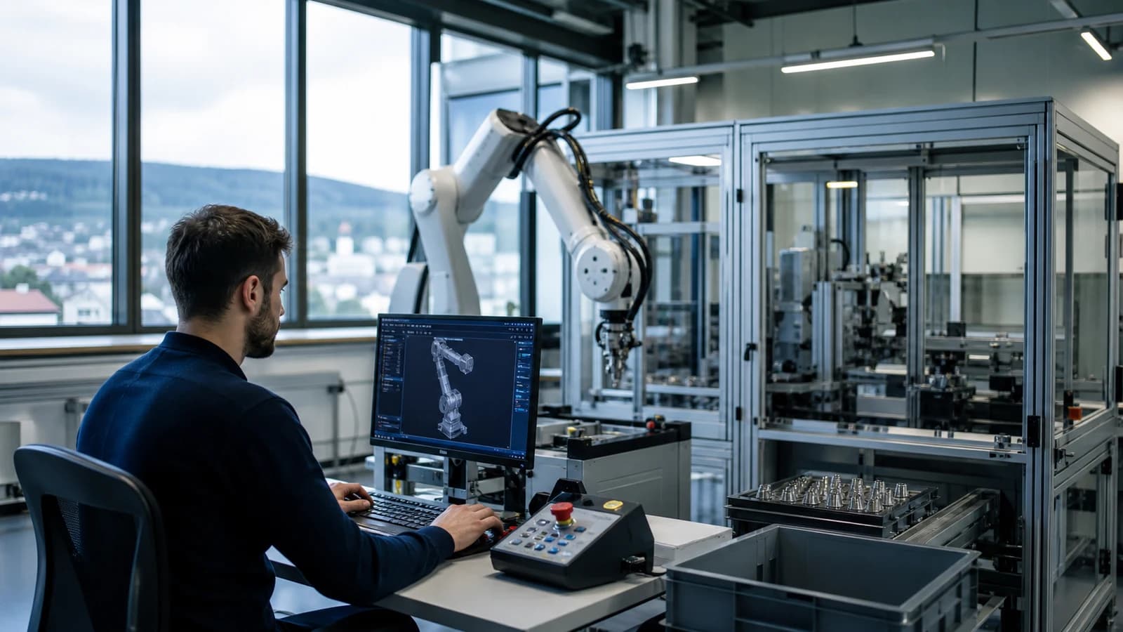 Scène professionnelle suisse dédiée à l'article Emploi Neuchâtel tech : automation