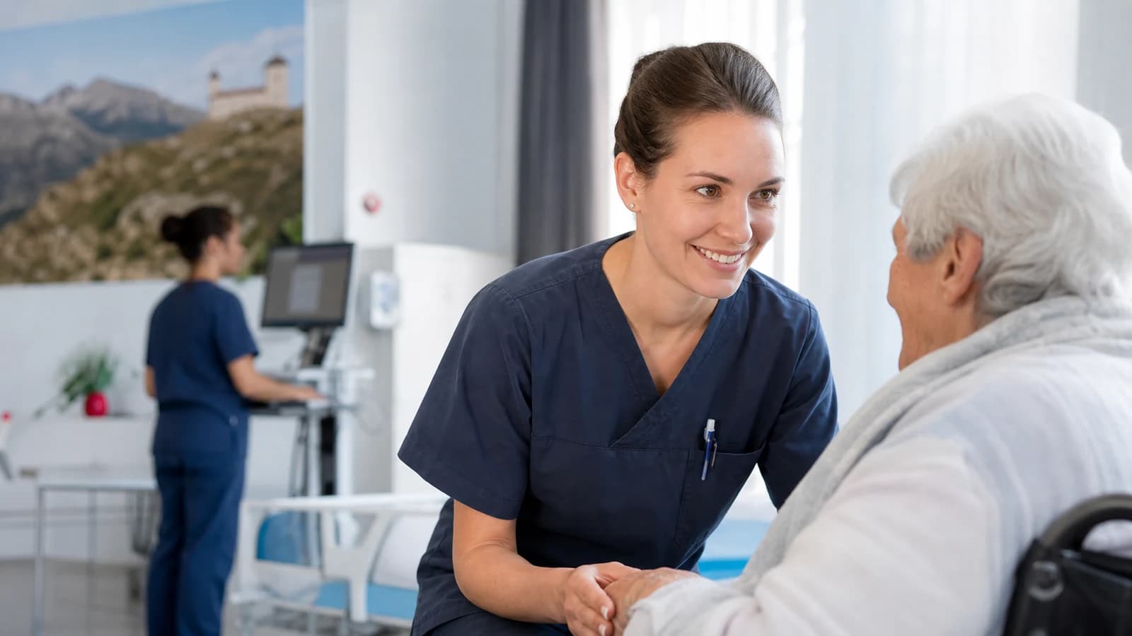 Scène professionnelle suisse dédiée à l'article Emploi Sion santé : hôpital et EMS