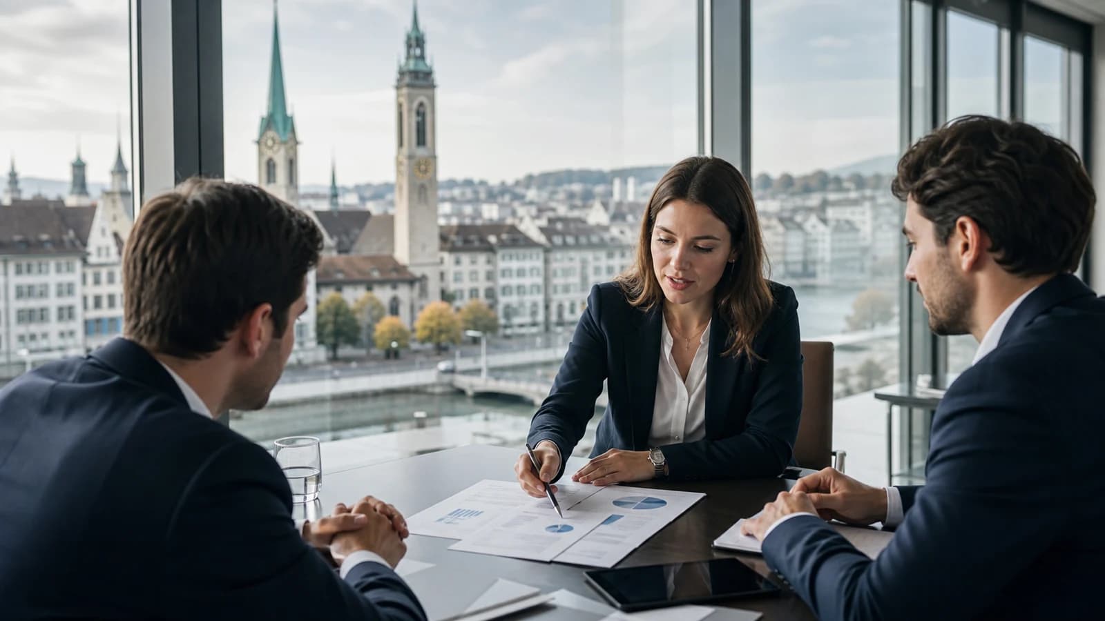 Scène professionnelle suisse dédiée à l'article Emploi Zurich finance : banque et gestion