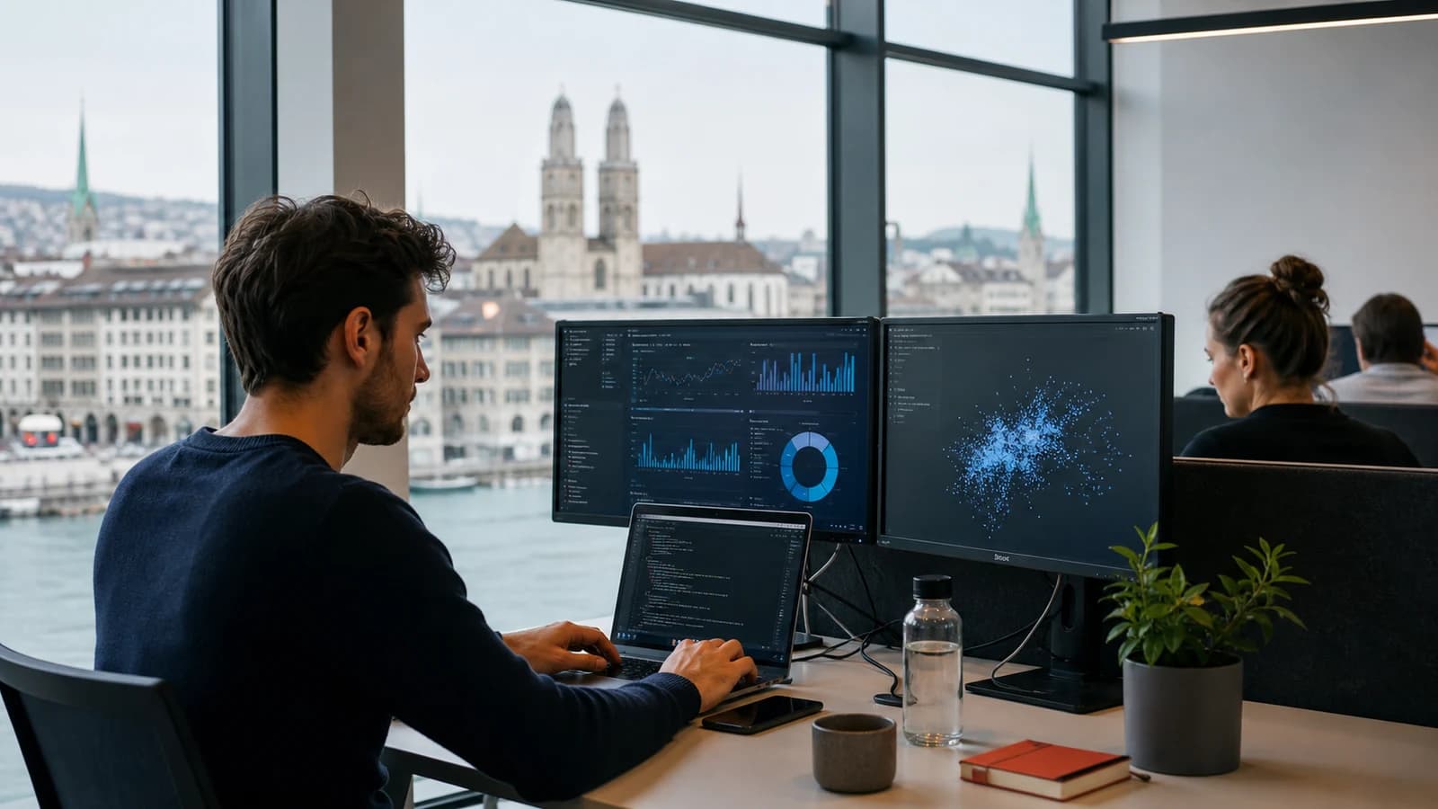 Scène professionnelle suisse dédiée à l'article Emploi Zurich tech : SaaS et data