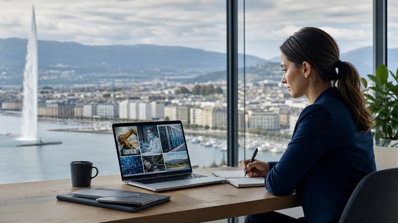 Scène professionnelle suisse dédiée à l'article Offres emploi Genève 2026 : secteurs qui recrutent et stratégie de candidature