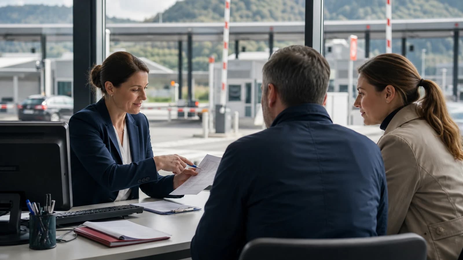 Scène professionnelle suisse dédiée à l'article Permis G frontaliers : droits et fiscalité 2026