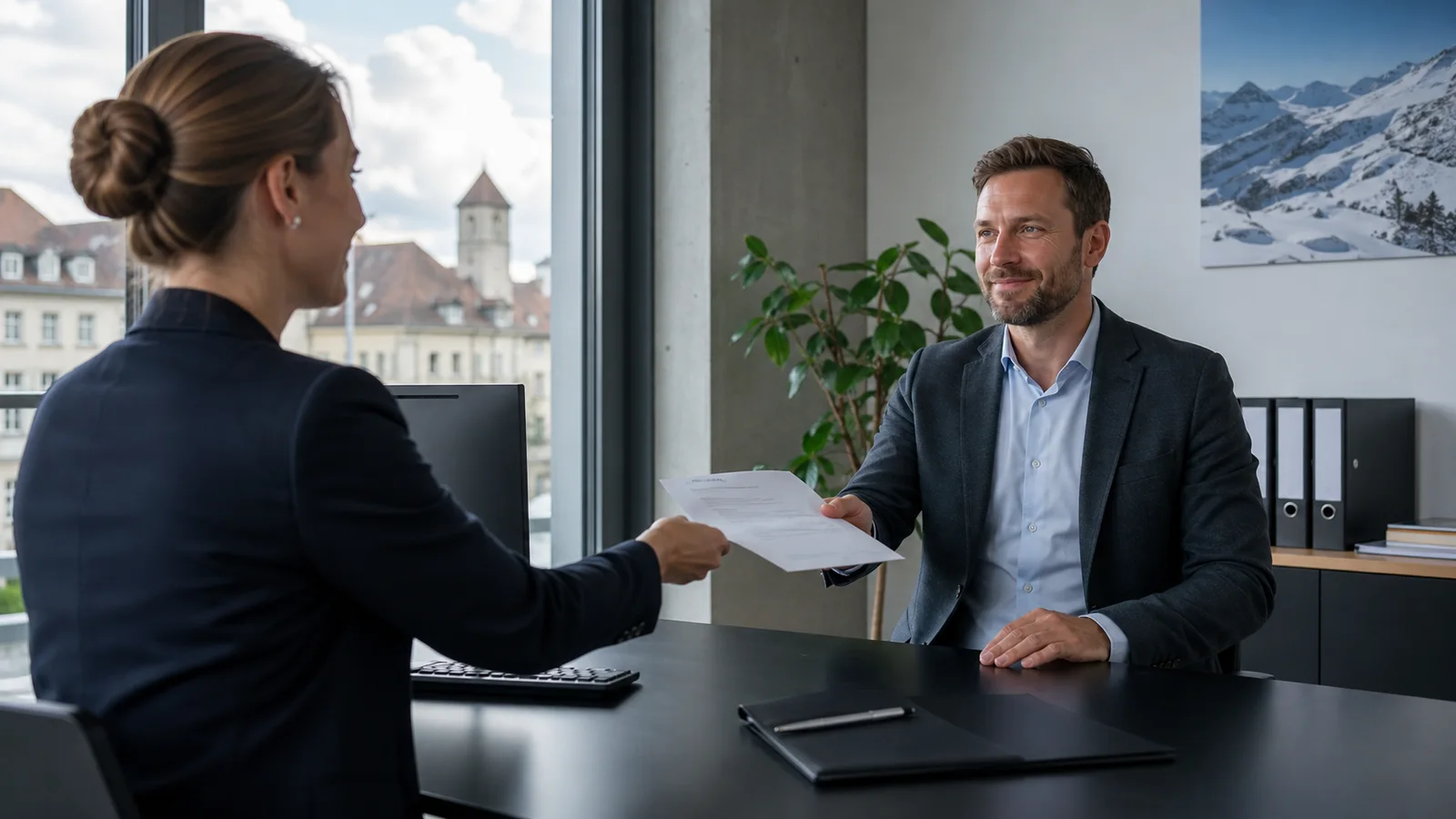 Remise d'un certificat de travail dans une entreprise suisse