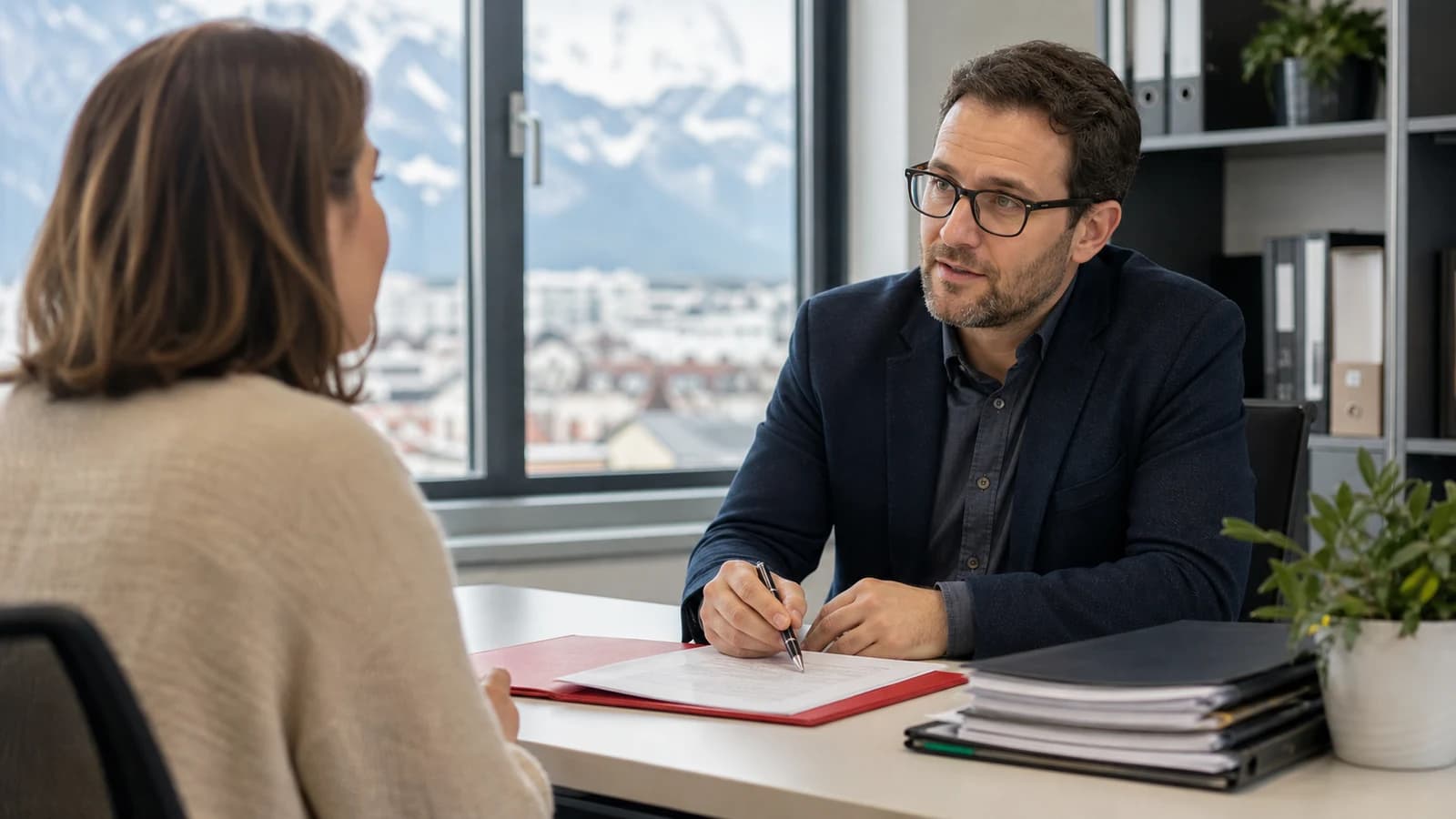 Scène professionnelle suisse dédiée à l'article Chômage en Suisse 2026 : prestations, droits et démarches RAV