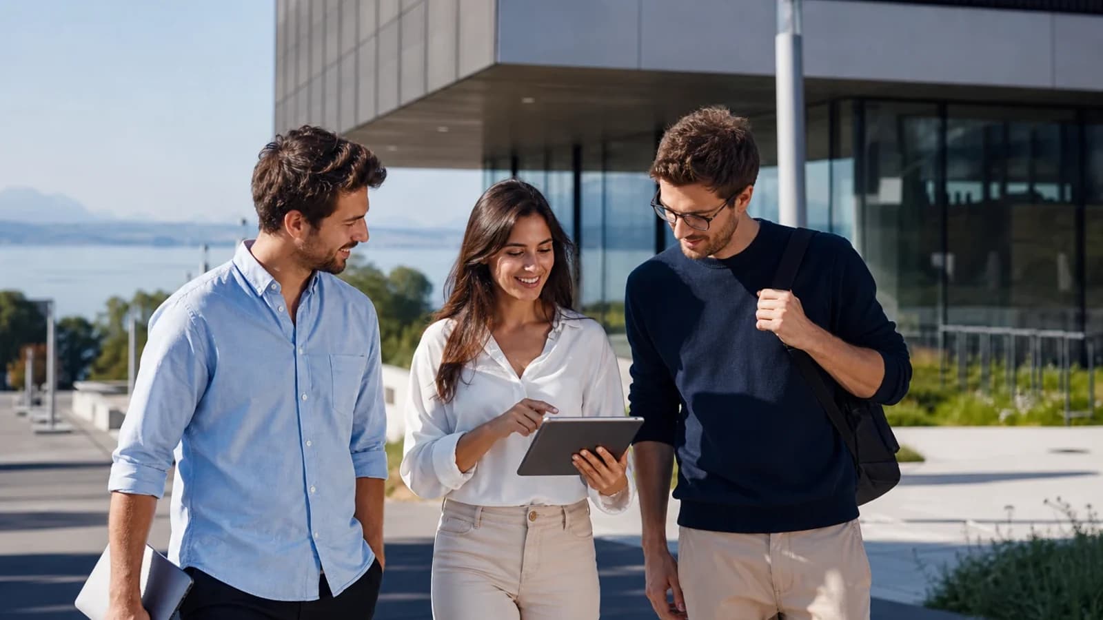 Professionnels de la tech dans une startup près de l'EPFL à Lausanne