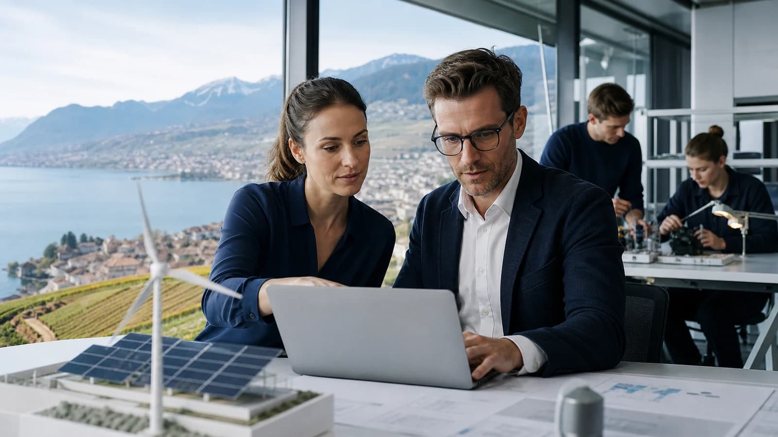 Scène professionnelle suisse dédiée à l'article Emploi Suisse romande 2026 : les secteurs porteurs à cibler