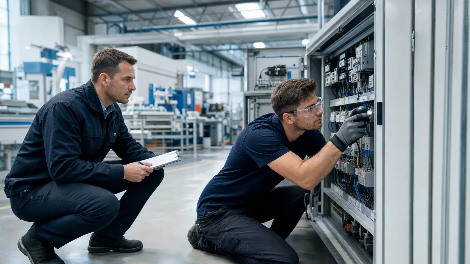 Évaluation pratique d'un technicien de maintenance dans une usine suisse