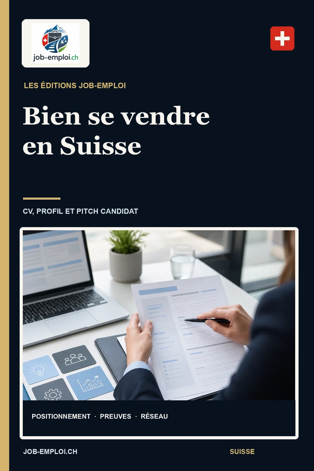 Couverture du livre Bien se vendre en Suisse, éditions Job-Emploi