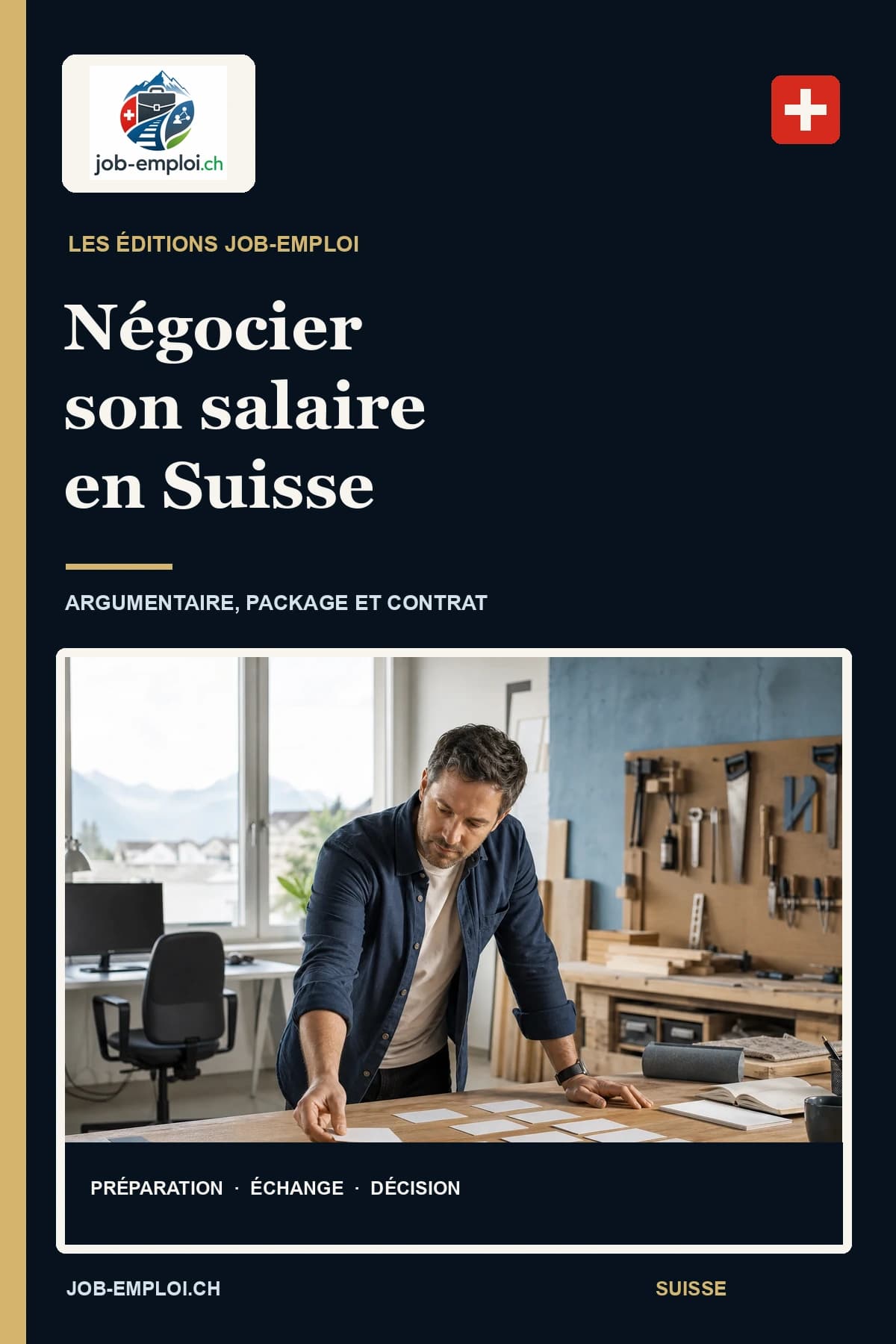 Couverture du livre Négocier son salaire en Suisse, éditions Job-Emploi