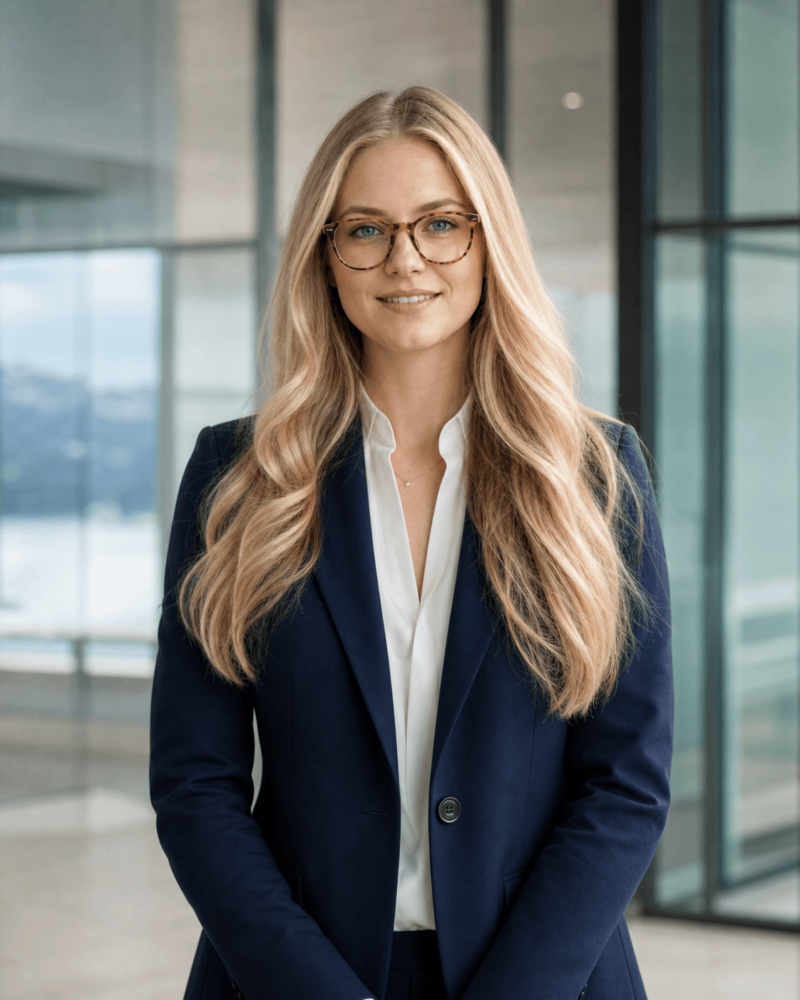 Professionnelle suisse souriante